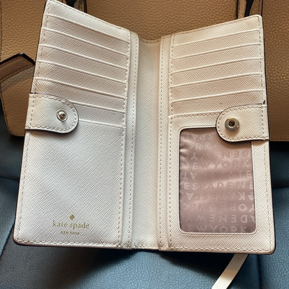 Kate Spade New York matching handbag purse and wallet cream/tan - Picture 5 of 12
